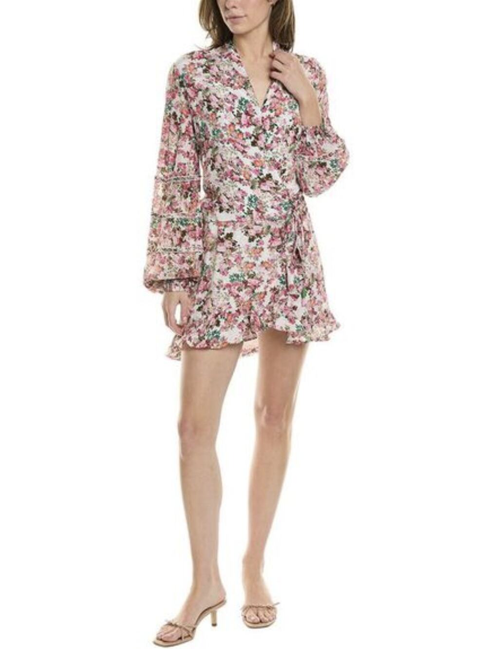 Rococo Sand Vie Floral Wrap Mini Dress